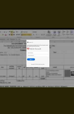 Adobe PDF Cloud Double Login Phishing Page | Scam Page