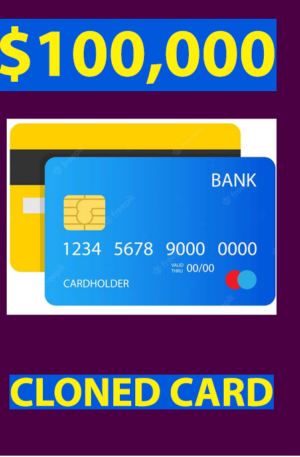 $100,000 Balance Cloned ATM Card